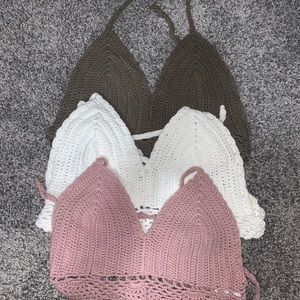 Three piece bralette set